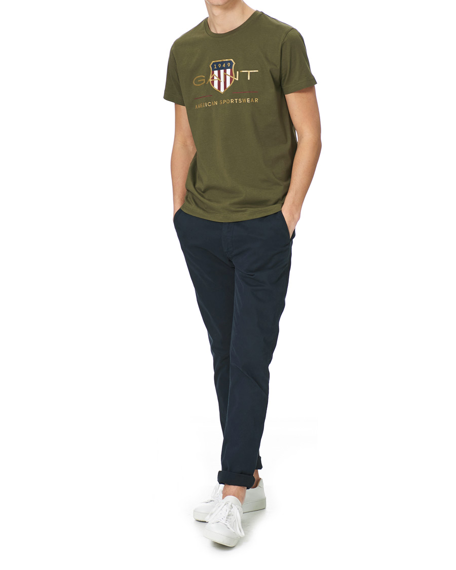 Men | T-Shirts | GANT | Archive Shield Logo Tee Racing Green