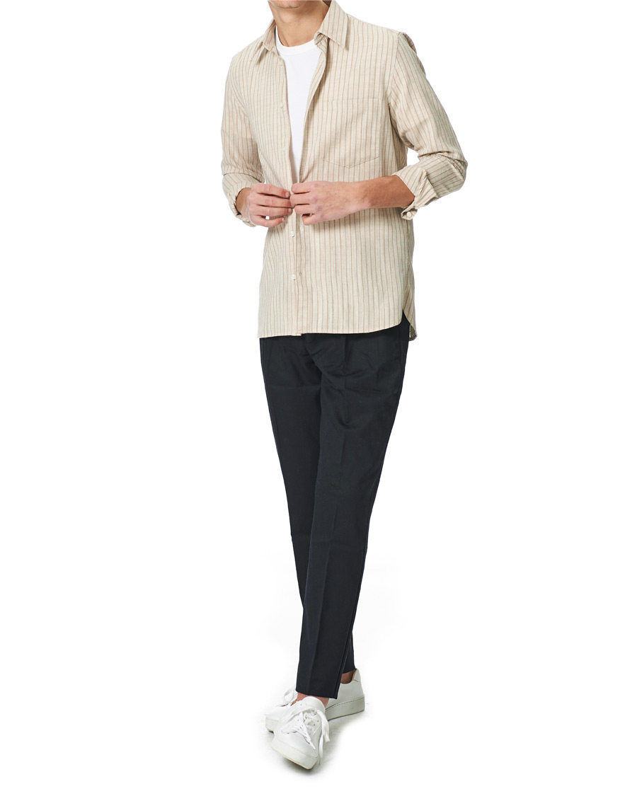 Men | Shirts | Samsøe Samsøe | Samsøe & Samsøe Liam Cotton Linen Shirt Pure Cashmere