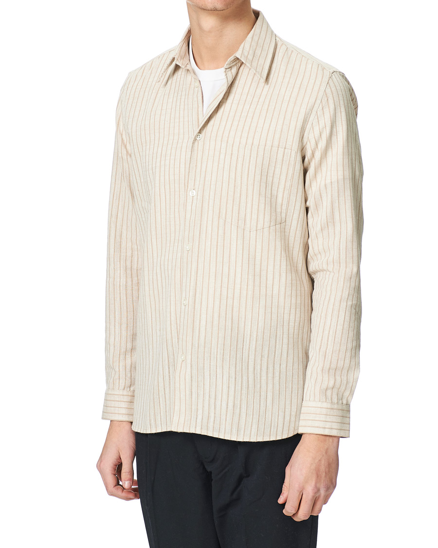 Men | Shirts | Samsøe Samsøe | Samsøe & Samsøe Liam Cotton Linen Shirt Pure Cashmere