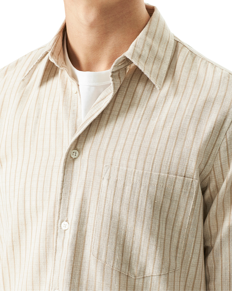 Men | Shirts | Samsøe Samsøe | Samsøe & Samsøe Liam Cotton Linen Shirt Pure Cashmere