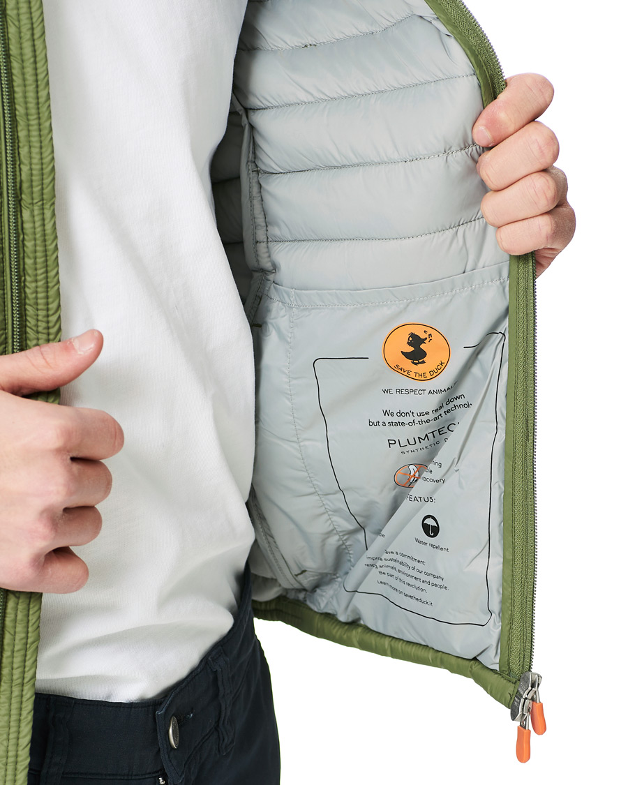 Men | Coats & Jackets | Save The Duck | Alexander Lightweight Padded Jacket Cactus Green