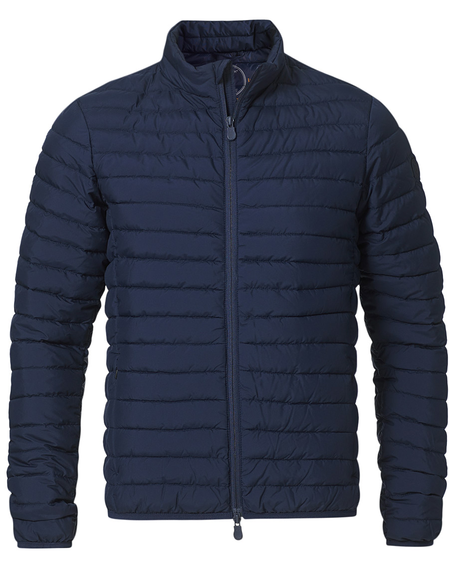 Men | Coats & Jackets | Save The Duck | Lewis Lightweight Matt Padded Jacket Navy Blue
