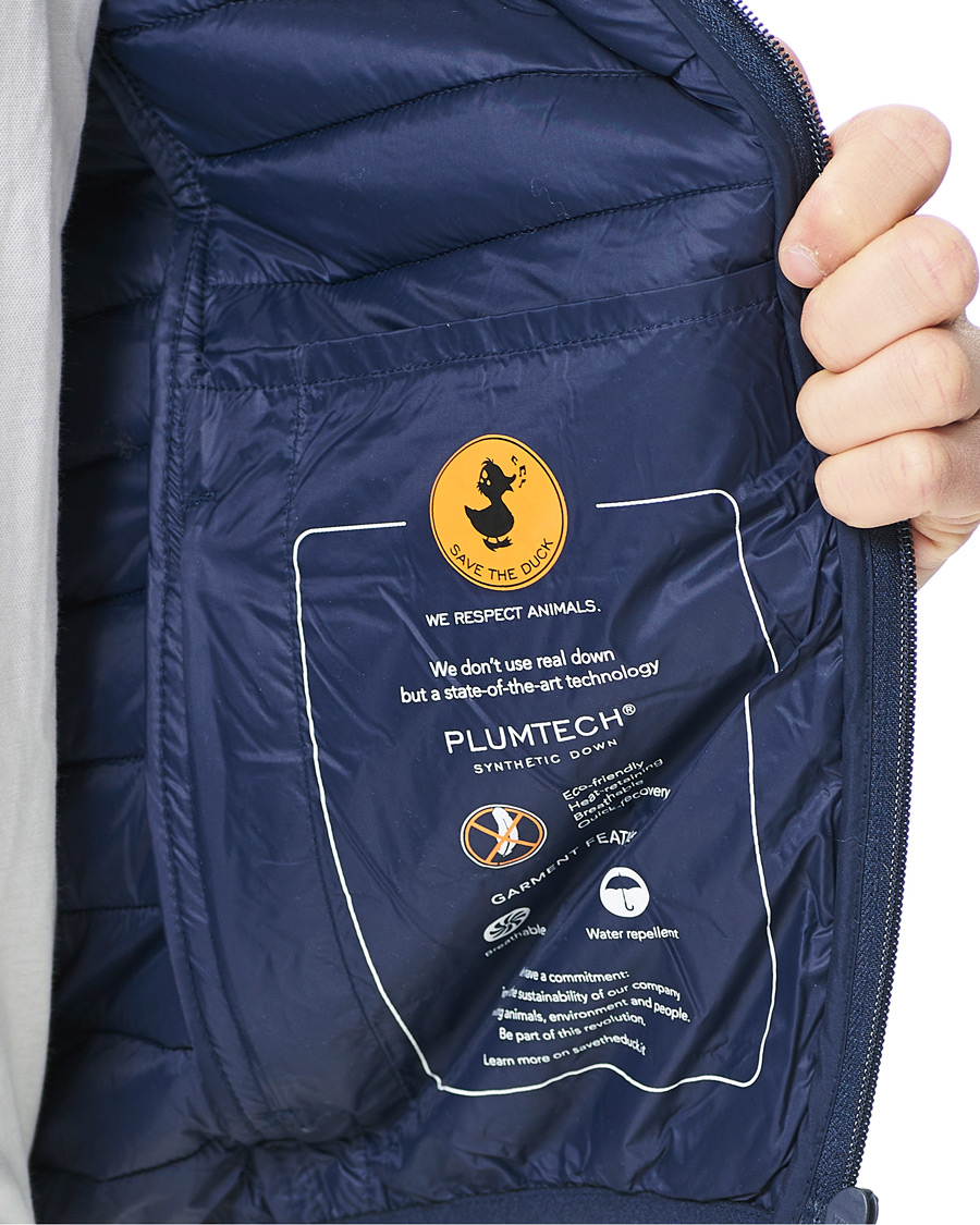 Men | Coats & Jackets | Save The Duck | Lewis Lightweight Matt Padded Jacket Navy Blue
