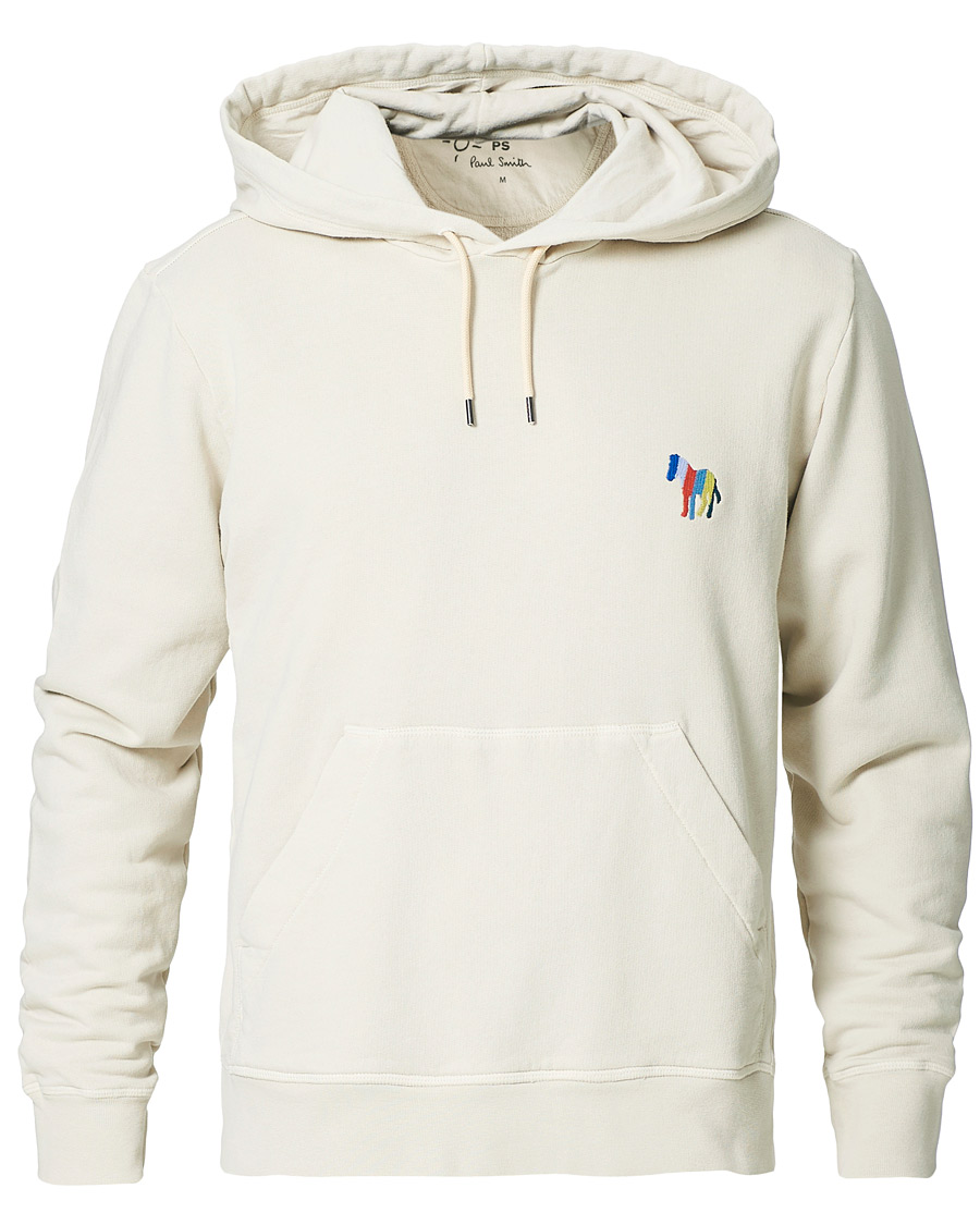 Men | Sweaters & Knitwear | PS Paul Smith | Embroidered Zebra Hoodie Off White