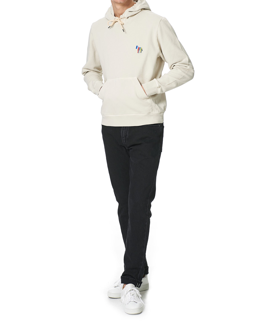 Men | Sweaters & Knitwear | PS Paul Smith | Embroidered Zebra Hoodie Off White