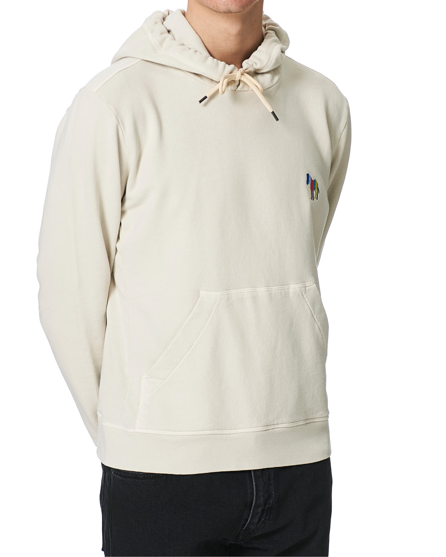 Men | Sweaters & Knitwear | PS Paul Smith | Embroidered Zebra Hoodie Off White