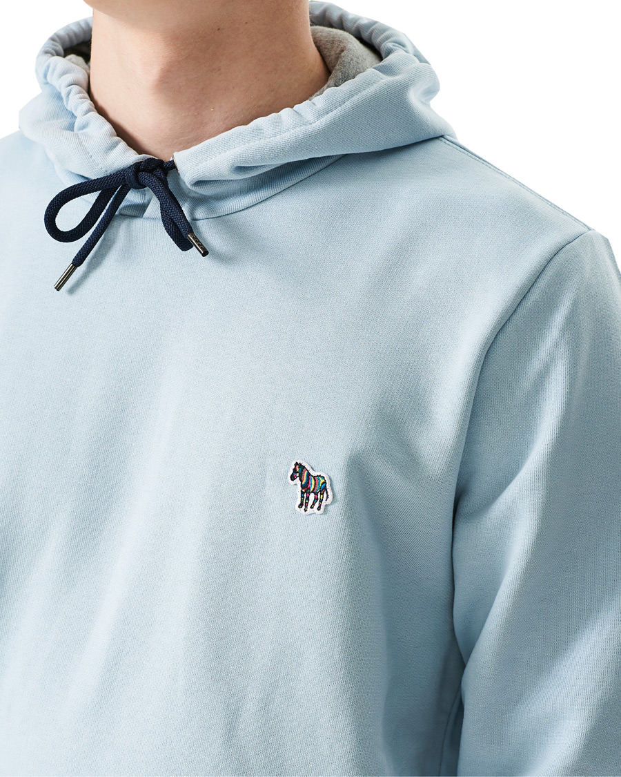 Men | Sweaters & Knitwear | PS Paul Smith | Organic Cotton Hoodie Light Blue