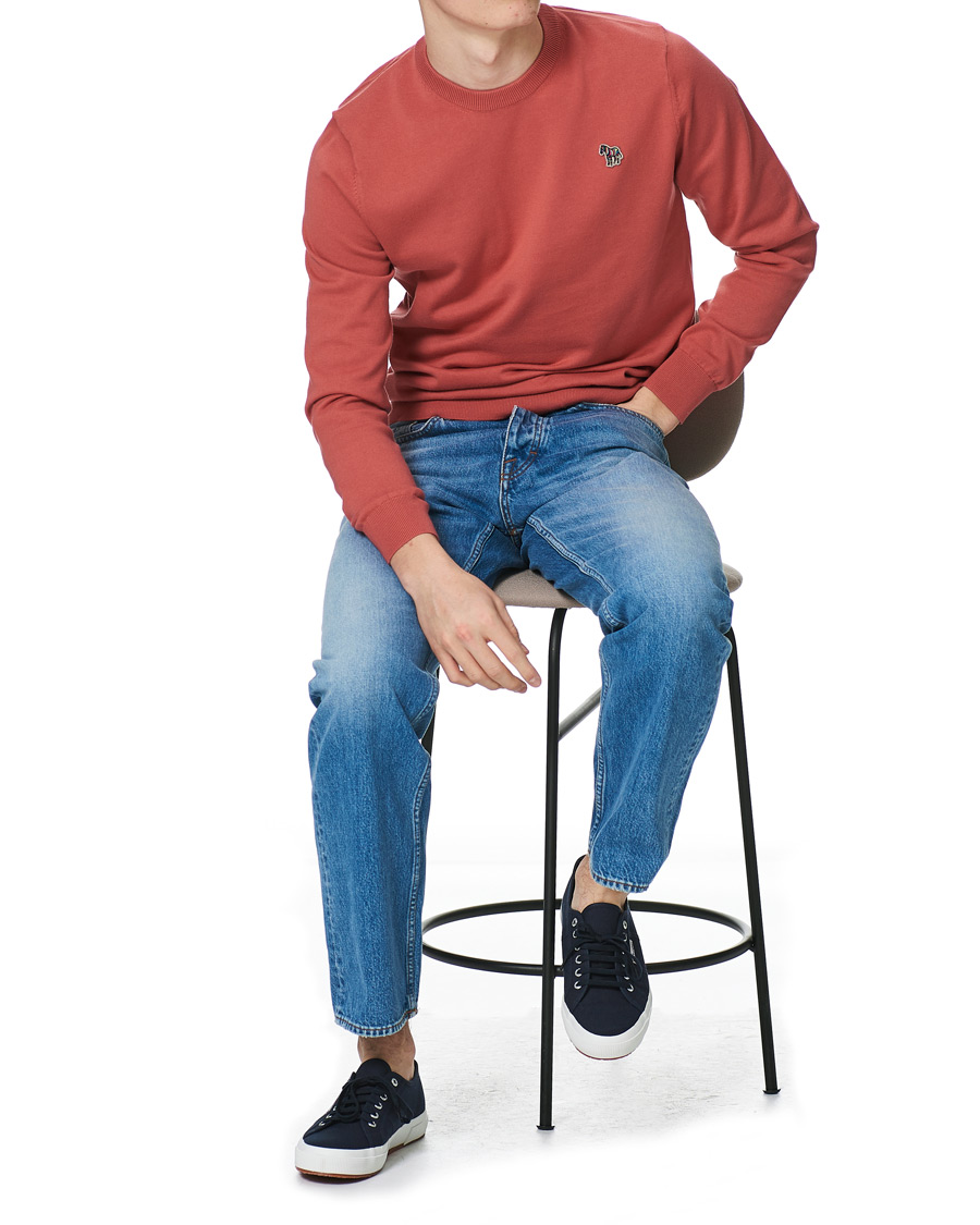 Men | Sweaters & Knitwear | PS Paul Smith | Zebra Crew Neck Pullover Red
