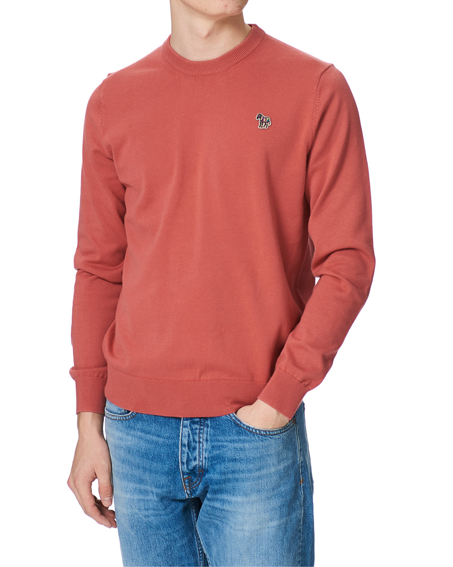 Men | Sweaters & Knitwear | PS Paul Smith | Zebra Crew Neck Pullover Red