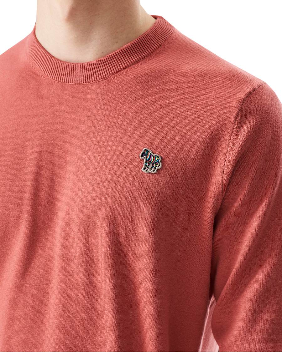 Men | Sweaters & Knitwear | PS Paul Smith | Zebra Crew Neck Pullover Red