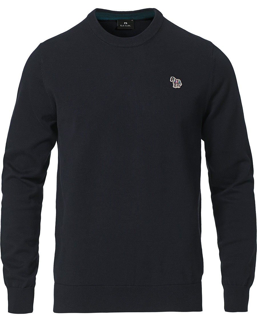 Men | Sweaters & Knitwear | PS Paul Smith | Zebra Crew Neck Pullover Black