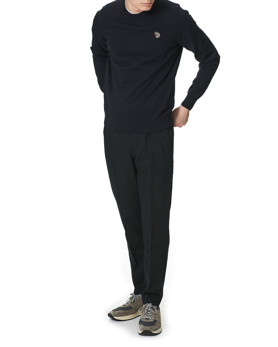 Men | Sweaters & Knitwear | PS Paul Smith | Zebra Crew Neck Pullover Black