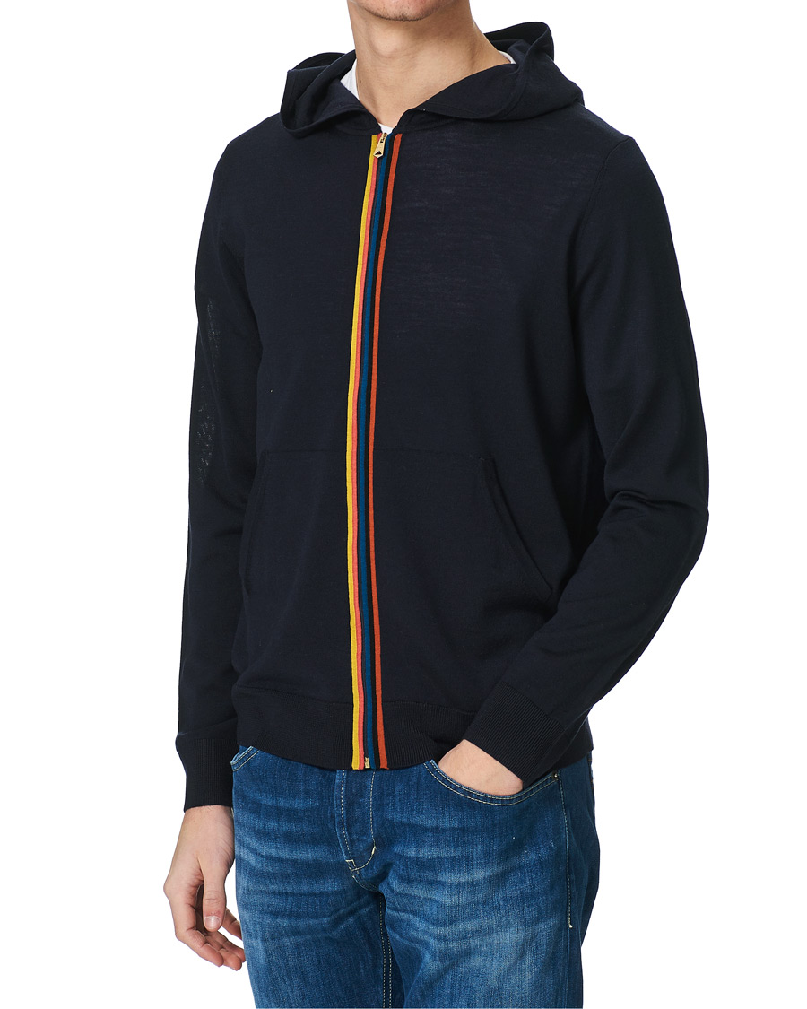 Men | Sweaters & Knitwear | Paul Smith | Zip Hoodie Navy