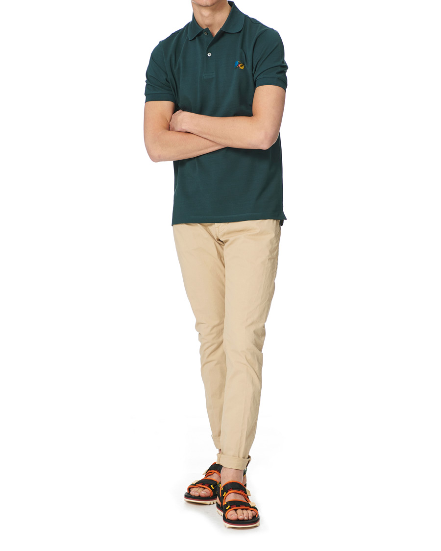 Men | Polo Shirts | Paul Smith | Paint Polo Green