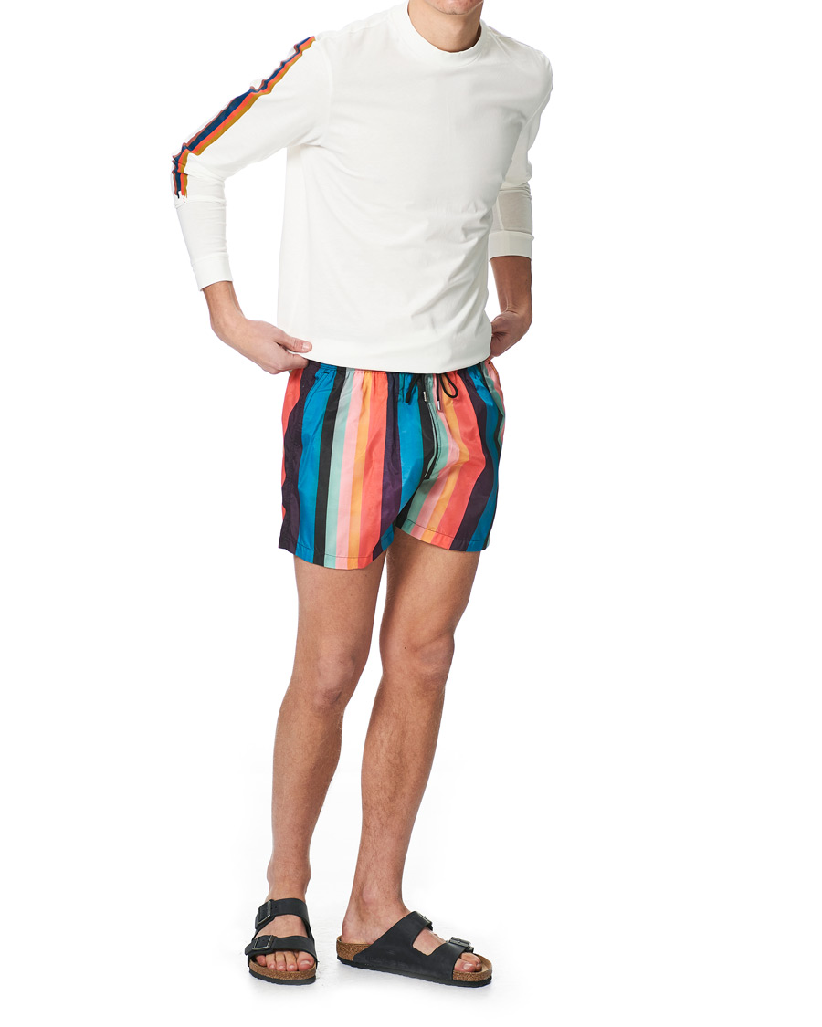Men | T-Shirts | Paul Smith | Artist Striped T-Shirt White