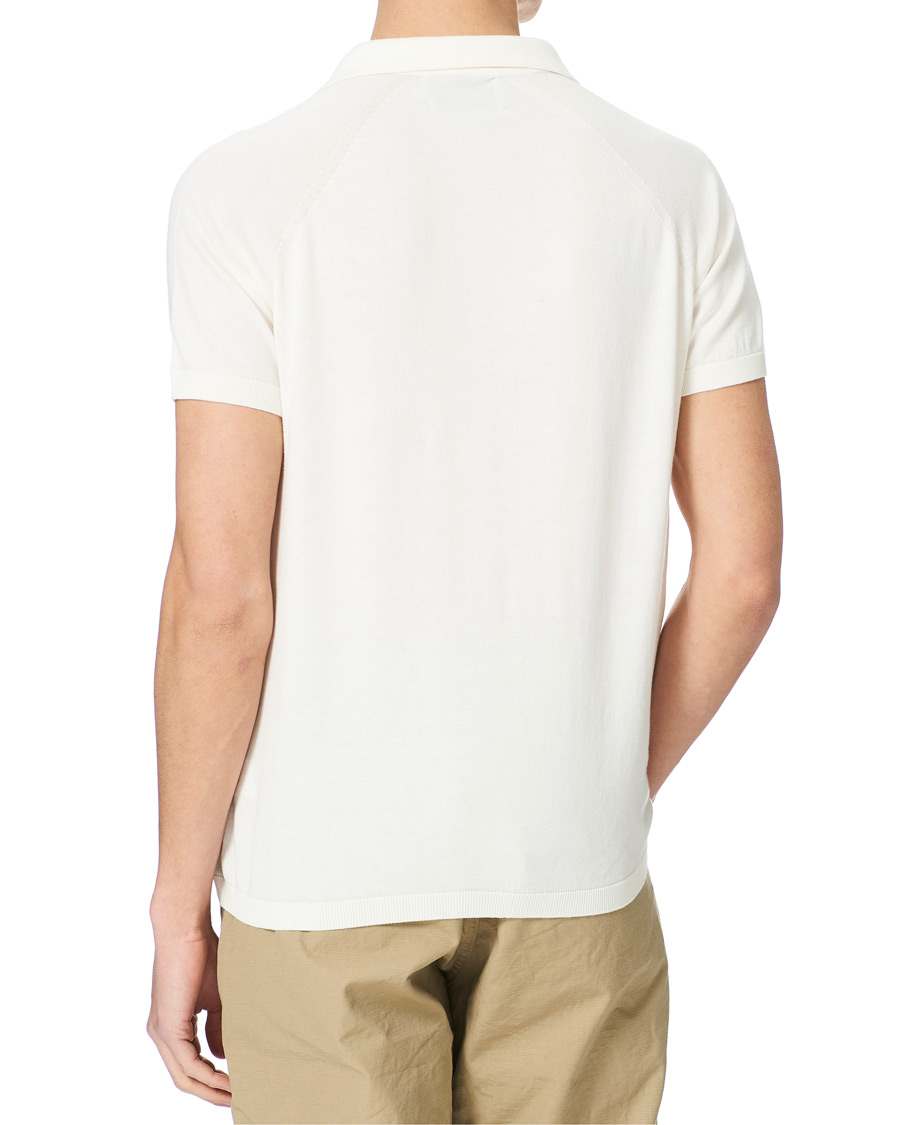 Men | Polo Shirts | Peregrine | Emery Knitted Cotton Polo White