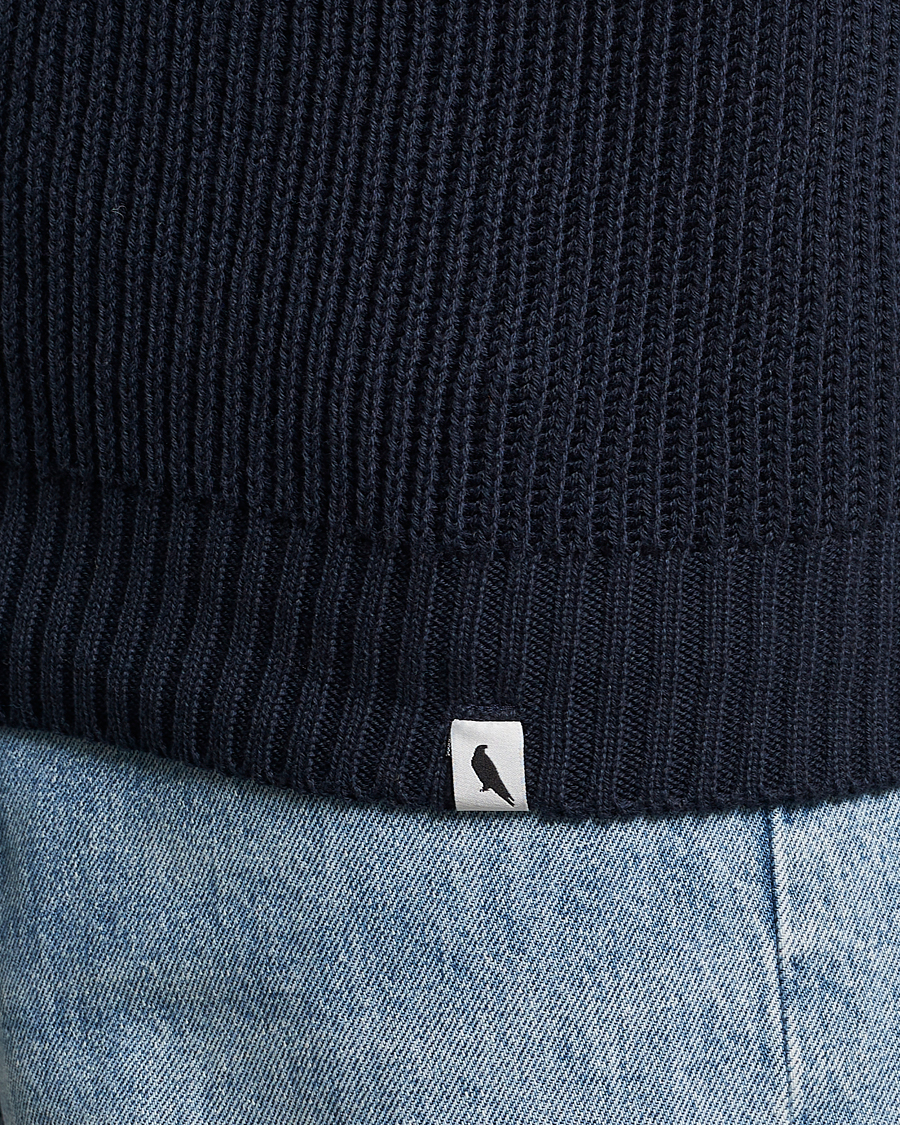 Men | Sweaters & Knitwear | Peregrine | Harry Organic Cotton Sweater Navy