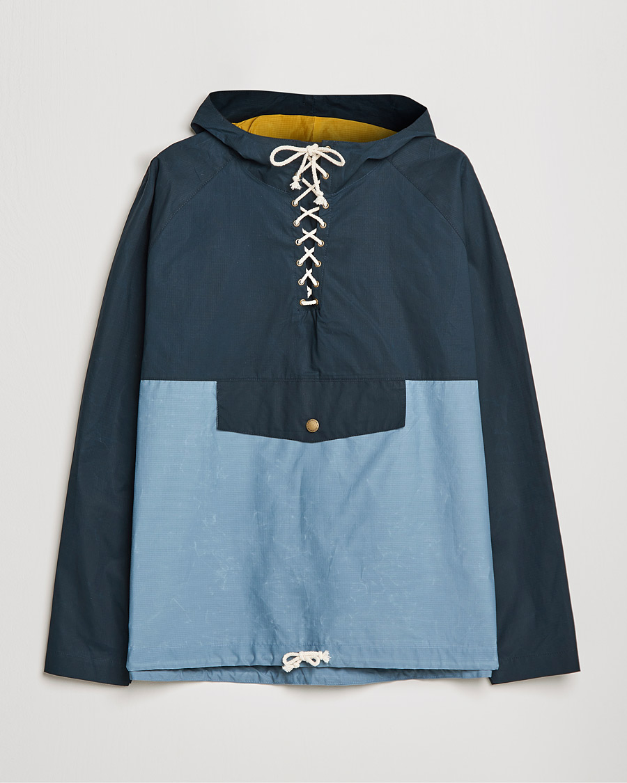 Men | Coats & Jackets | Peregrine | Alpine Waxed Cotton Cagoule Jacket Seafoam