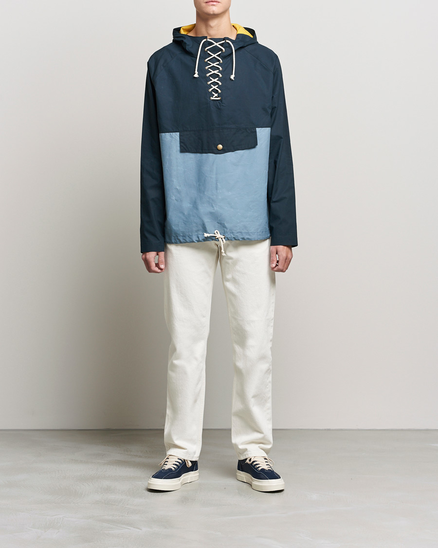 Men | Coats & Jackets | Peregrine | Alpine Waxed Cotton Cagoule Jacket Seafoam