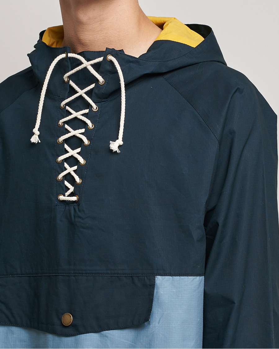 Men | Coats & Jackets | Peregrine | Alpine Waxed Cotton Cagoule Jacket Seafoam