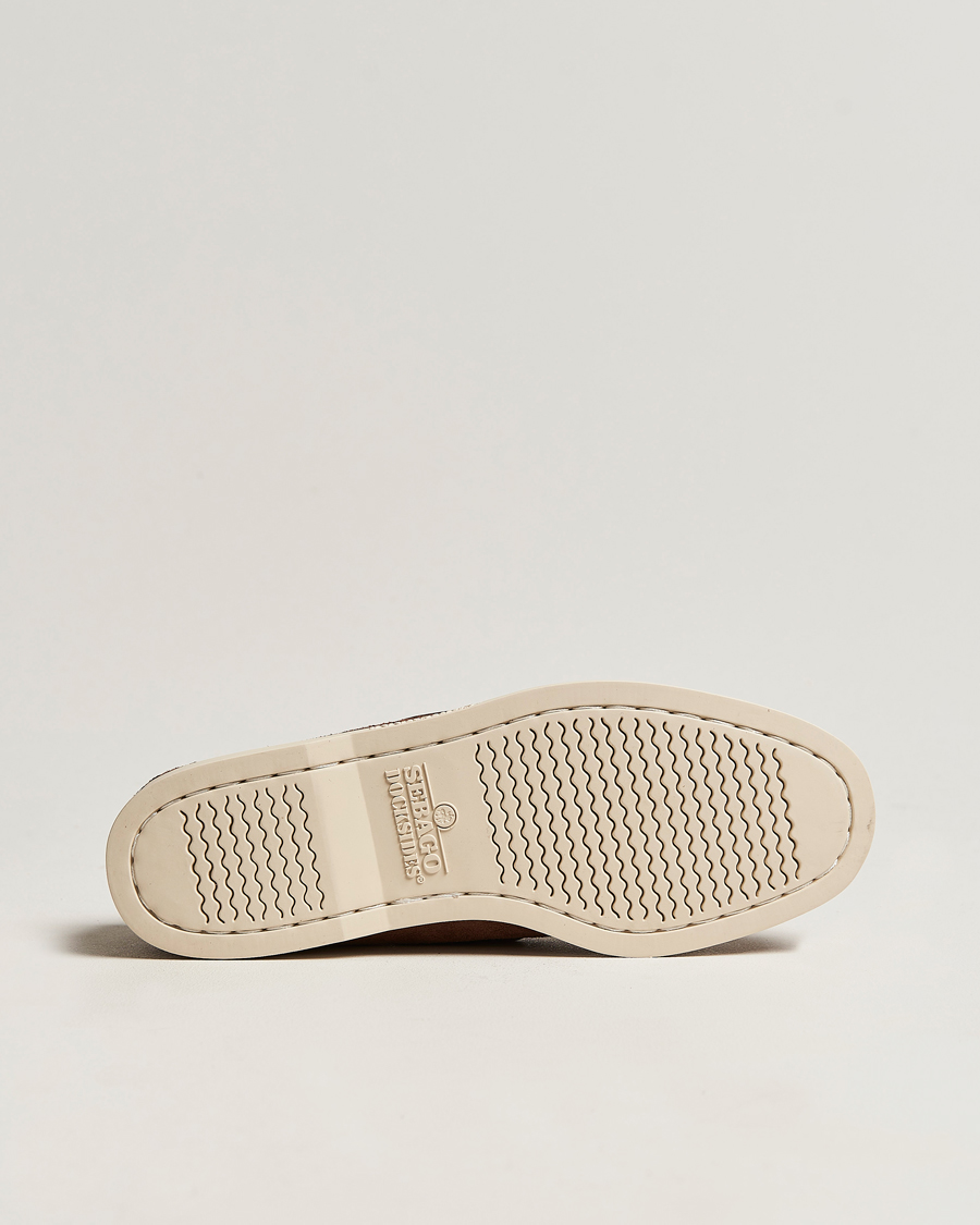 Men | Boat Shoes | Sebago | Docksides Suede Boat Shoe Dark Brown