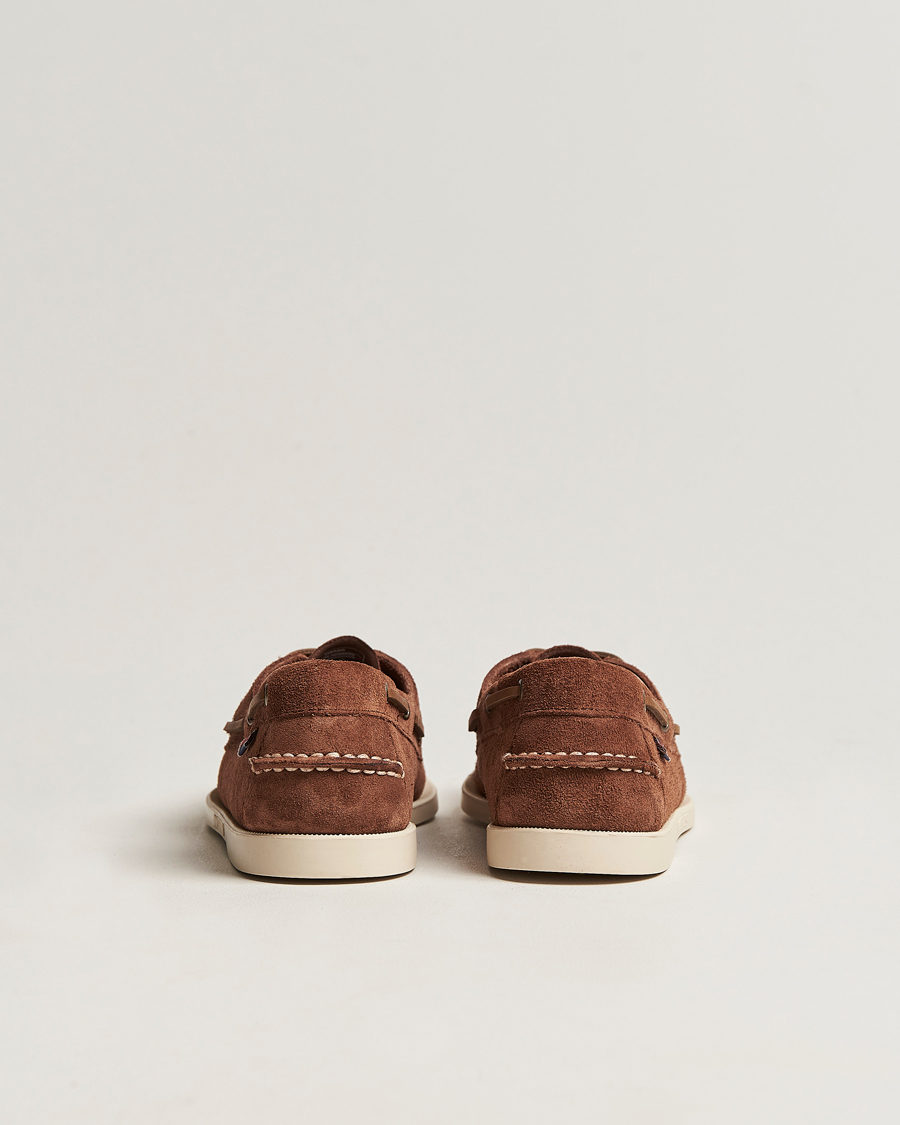 Men | Boat Shoes | Sebago | Docksides Suede Boat Shoe Dark Brown