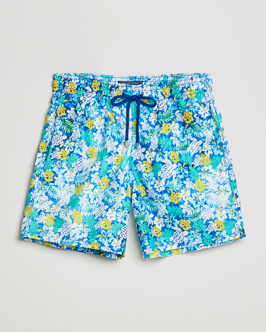 Men | Swimwear | Vilebrequin | Moorea Swim Shorts Blue Lazuli