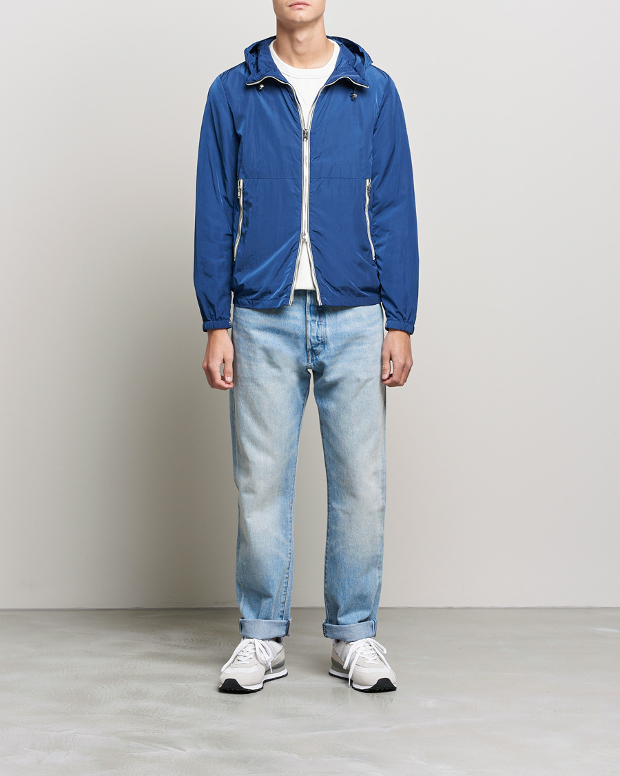 Men | Coats & Jackets | Woolrich | Crinikle Windbreaker Jacket Horizon Navy