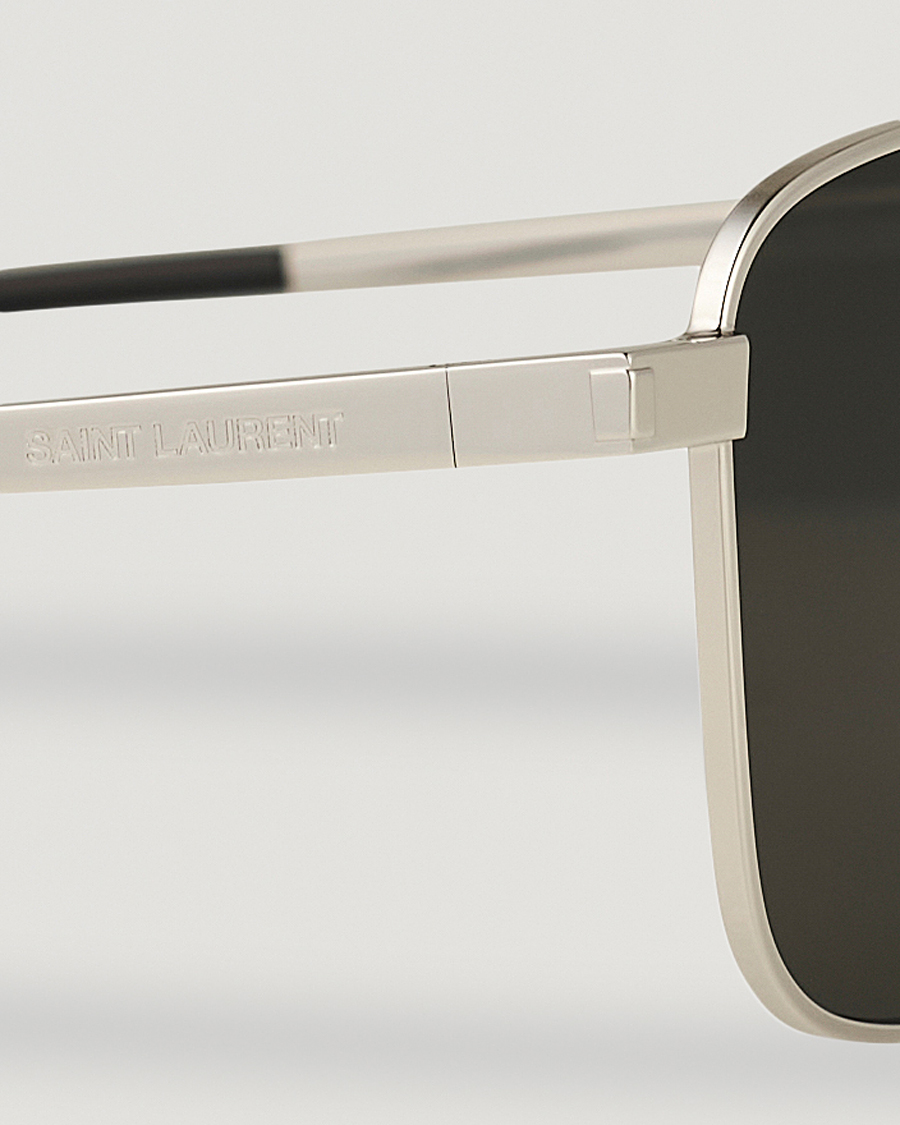 Men | Saint Laurent SL 529 Sunglasses Silver/Grey | Saint Laurent | SL 529 Sunglasses Silver/Grey
