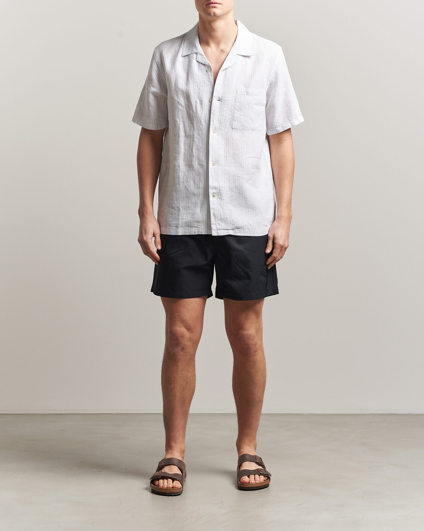 Men | Swimwear | Colorful Standard | Classic Organic Swim Shorts Deep Black