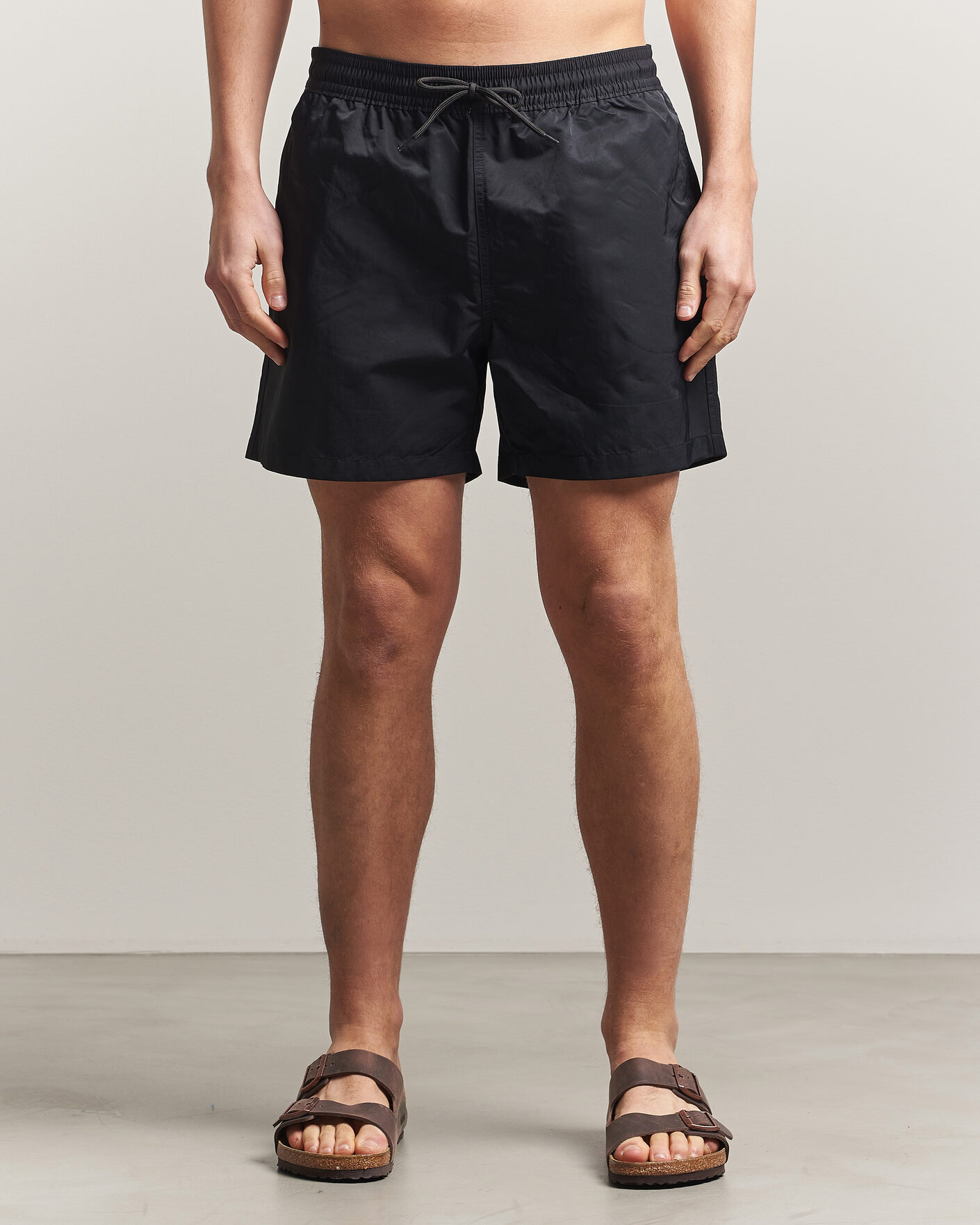Men | Swimwear | Colorful Standard | Classic Organic Swim Shorts Deep Black