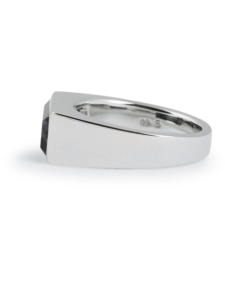 Men | Tom Wood Peaky Ring Larvikite Silver | Tom Wood | Peaky Ring Larvikite Silver