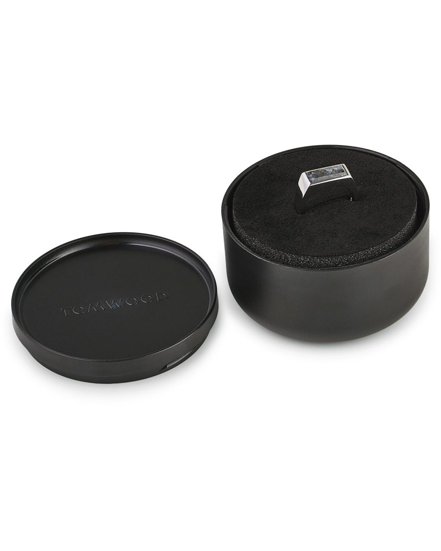 Men | Tom Wood Peaky Ring Larvikite Silver | Tom Wood | Peaky Ring Larvikite Silver