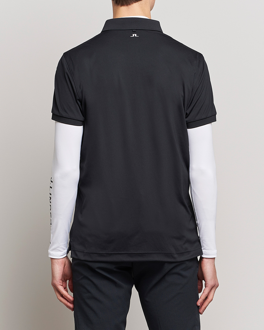 Men | Polo Shirts | J.Lindeberg | Regular Fit Tour Tech Stretch Polo Black