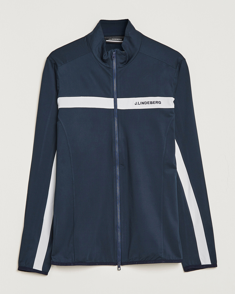 Men | Sweaters & Knitwear | J.Lindeberg | Jarvis Mid Layer Jacket Navy