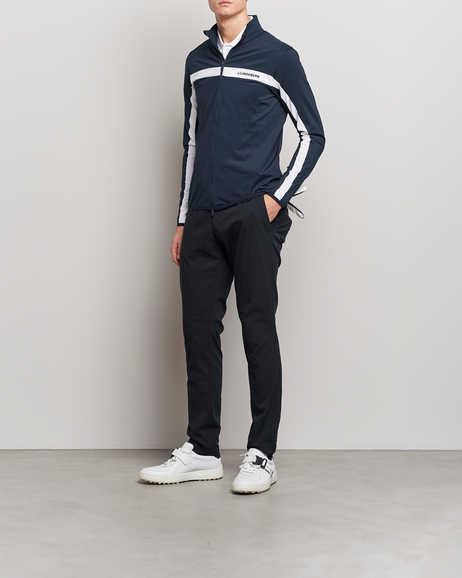 Men | Sweaters & Knitwear | J.Lindeberg | Jarvis Mid Layer Jacket Navy