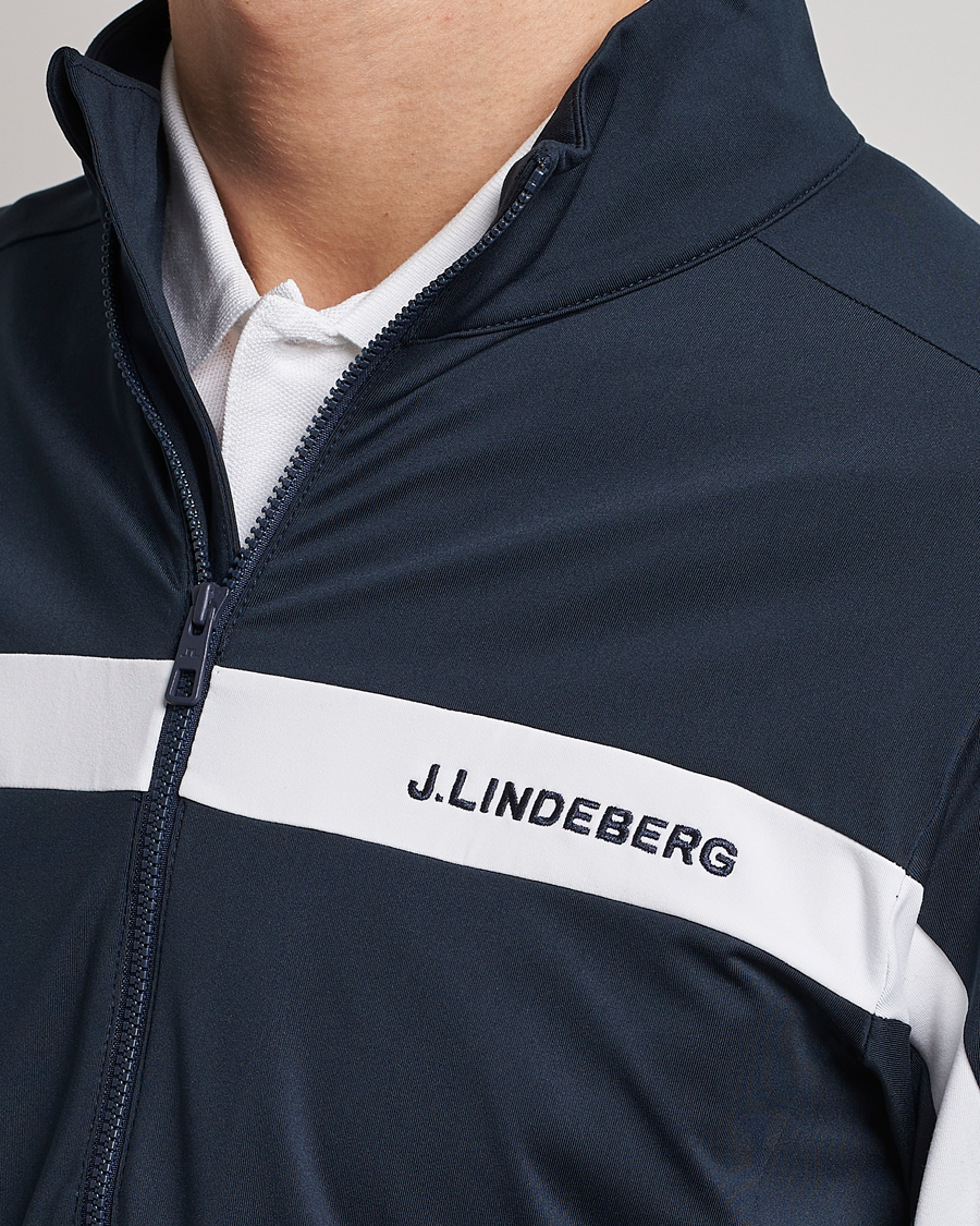 Men | Sweaters & Knitwear | J.Lindeberg | Jarvis Mid Layer Jacket Navy