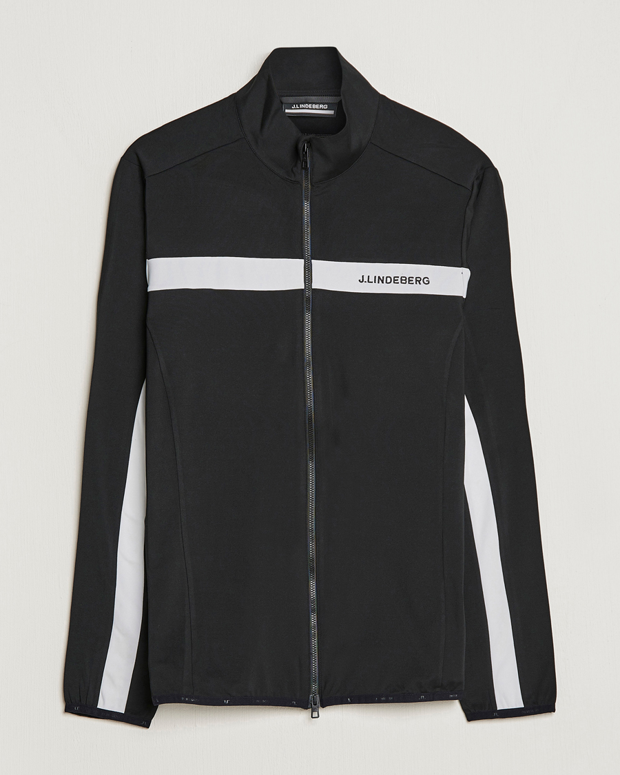 Men | Sweaters & Knitwear | J.Lindeberg | Jarvis Mid Layer Jacket Black