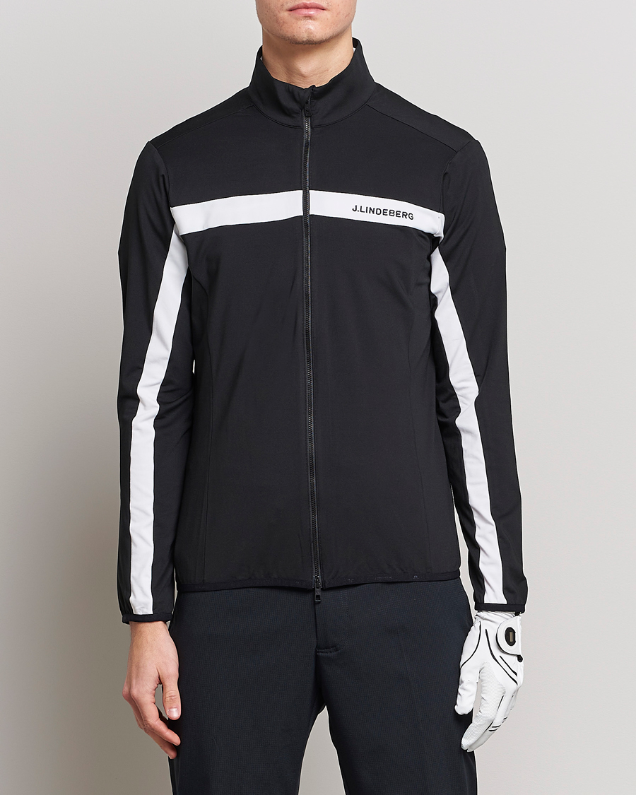 Men | Sweaters & Knitwear | J.Lindeberg | Jarvis Mid Layer Jacket Black