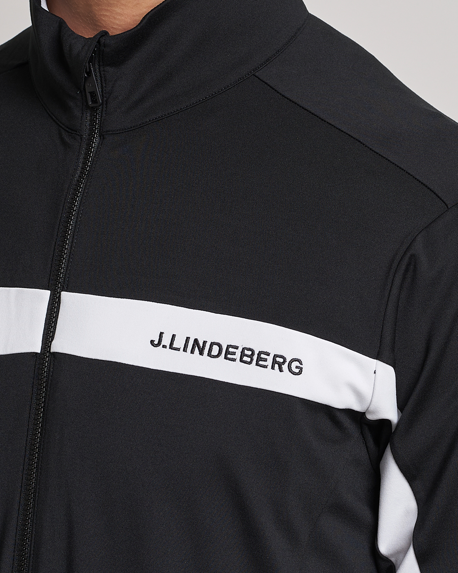 Men | Sweaters & Knitwear | J.Lindeberg | Jarvis Mid Layer Jacket Black