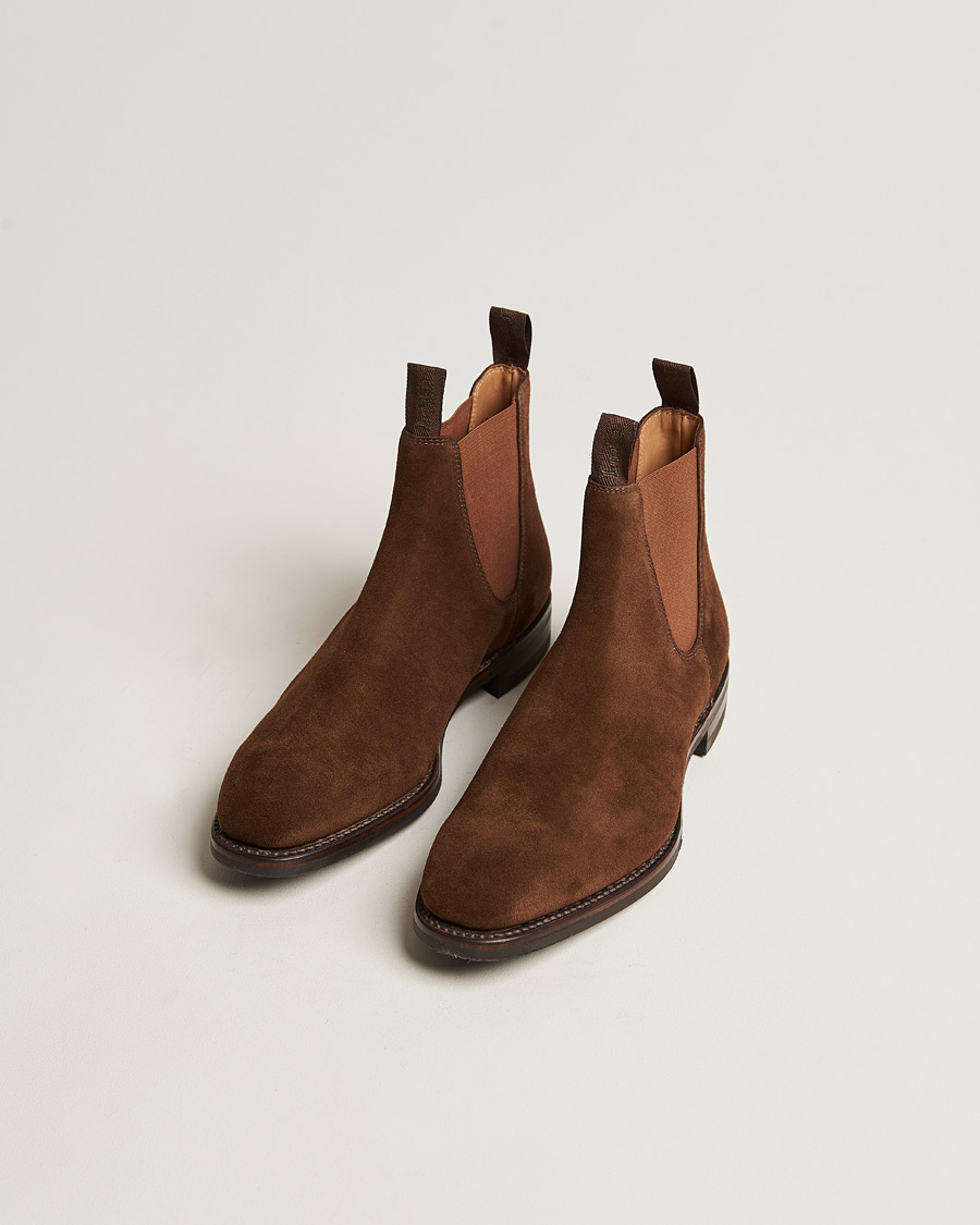 Men | Boots | Loake 1880 | Chatsworth Chelsea Boot Tobacco Suede