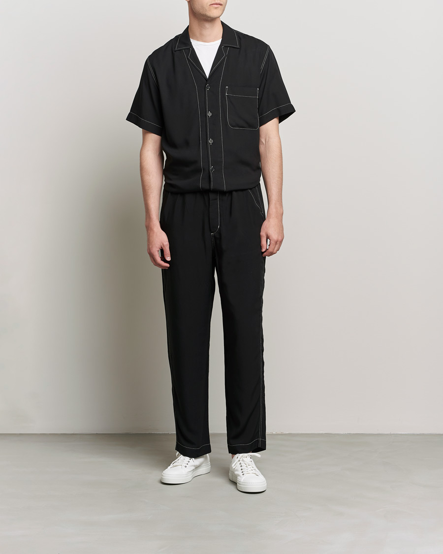 Men | Shirts | CDLP | Short Sleeve Pool Shirt Black