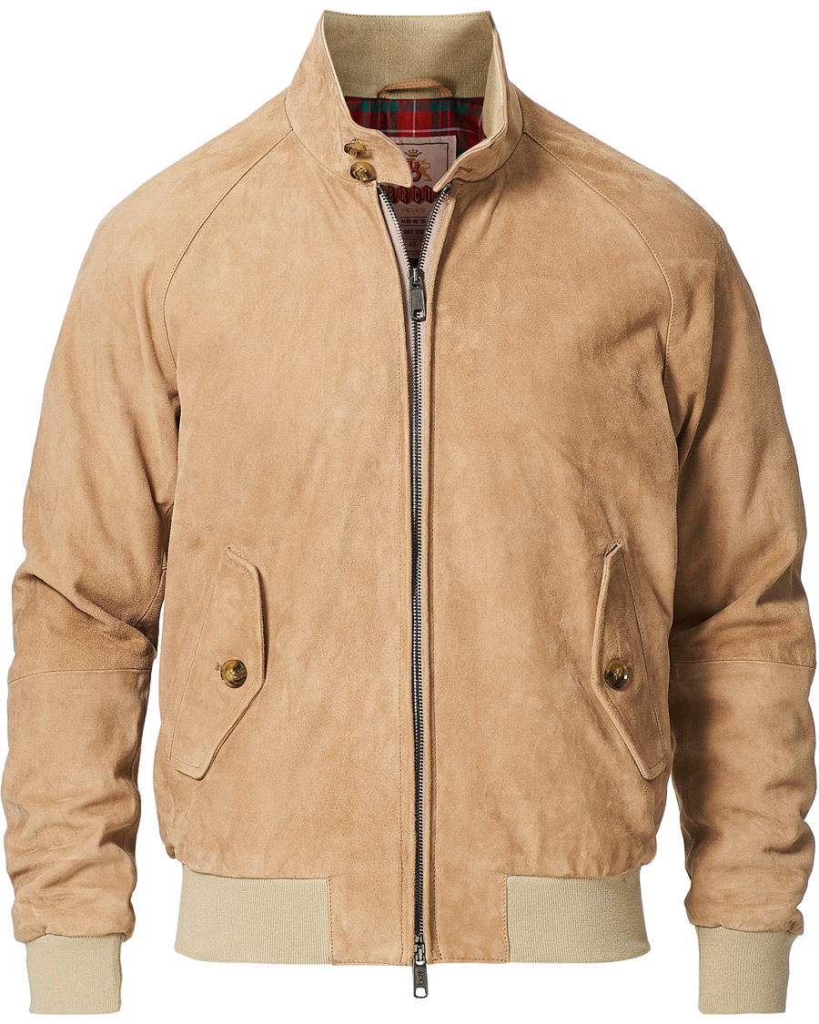 Men | Coats & Jackets | Baracuta | G9 Suede Jacket Sand Stone