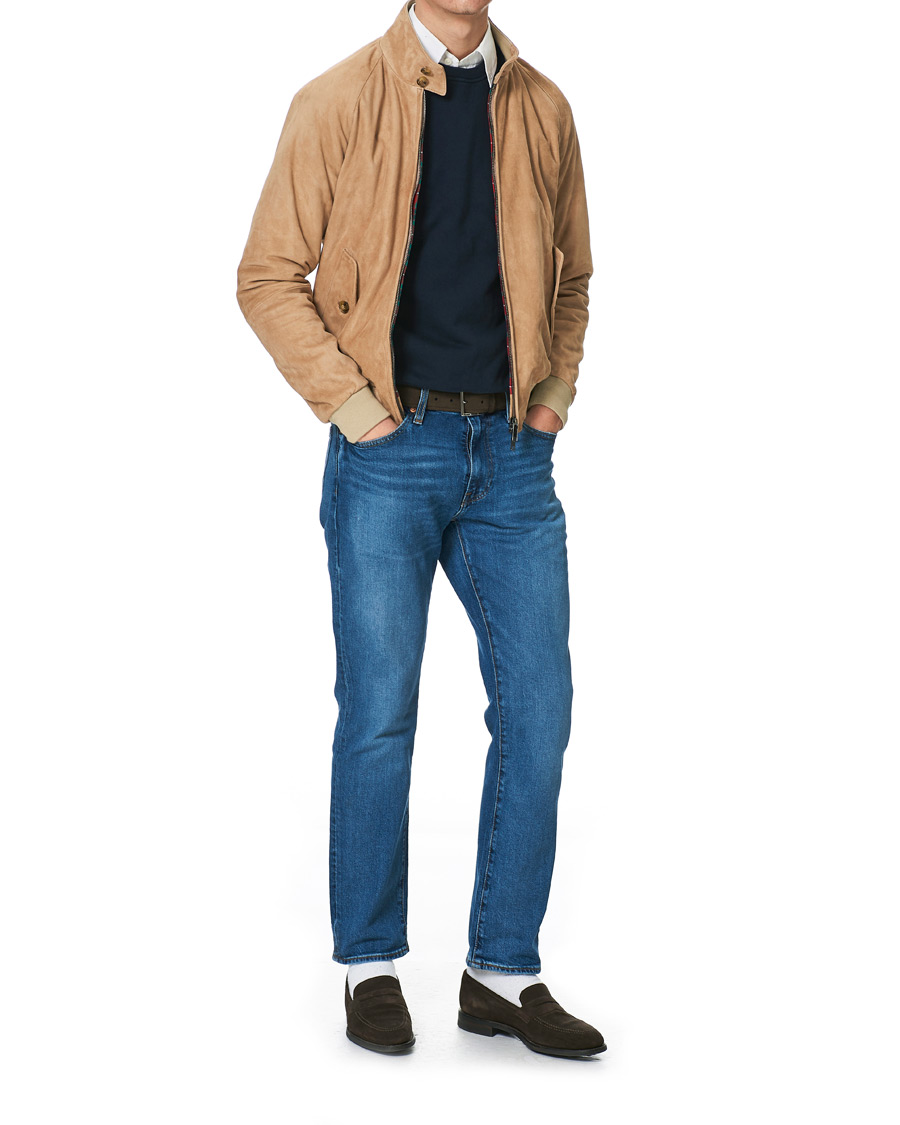 Men | Coats & Jackets | Baracuta | G9 Suede Jacket Sand Stone