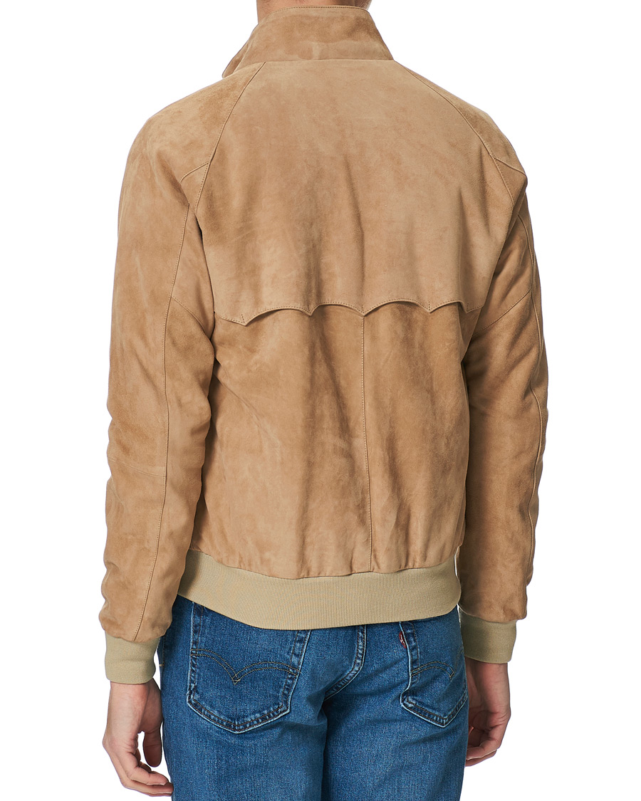 Men | Coats & Jackets | Baracuta | G9 Suede Jacket Sand Stone