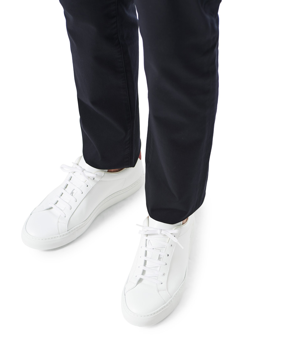 Men | Common Projects Retro Low Sneaker White/Red | Common Projects | Retro Low Sneaker White/Red
