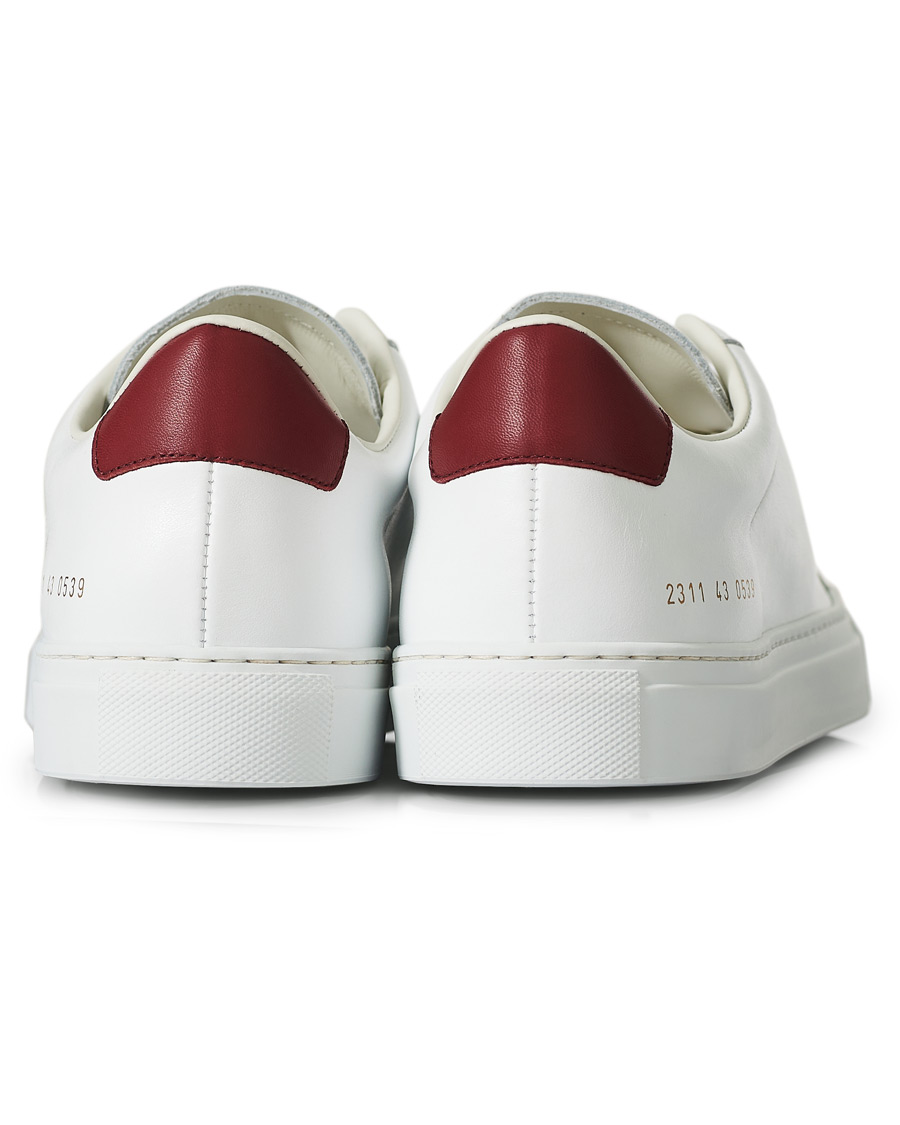 Men | Common Projects Retro Low Sneaker White/Red | Common Projects | Retro Low Sneaker White/Red