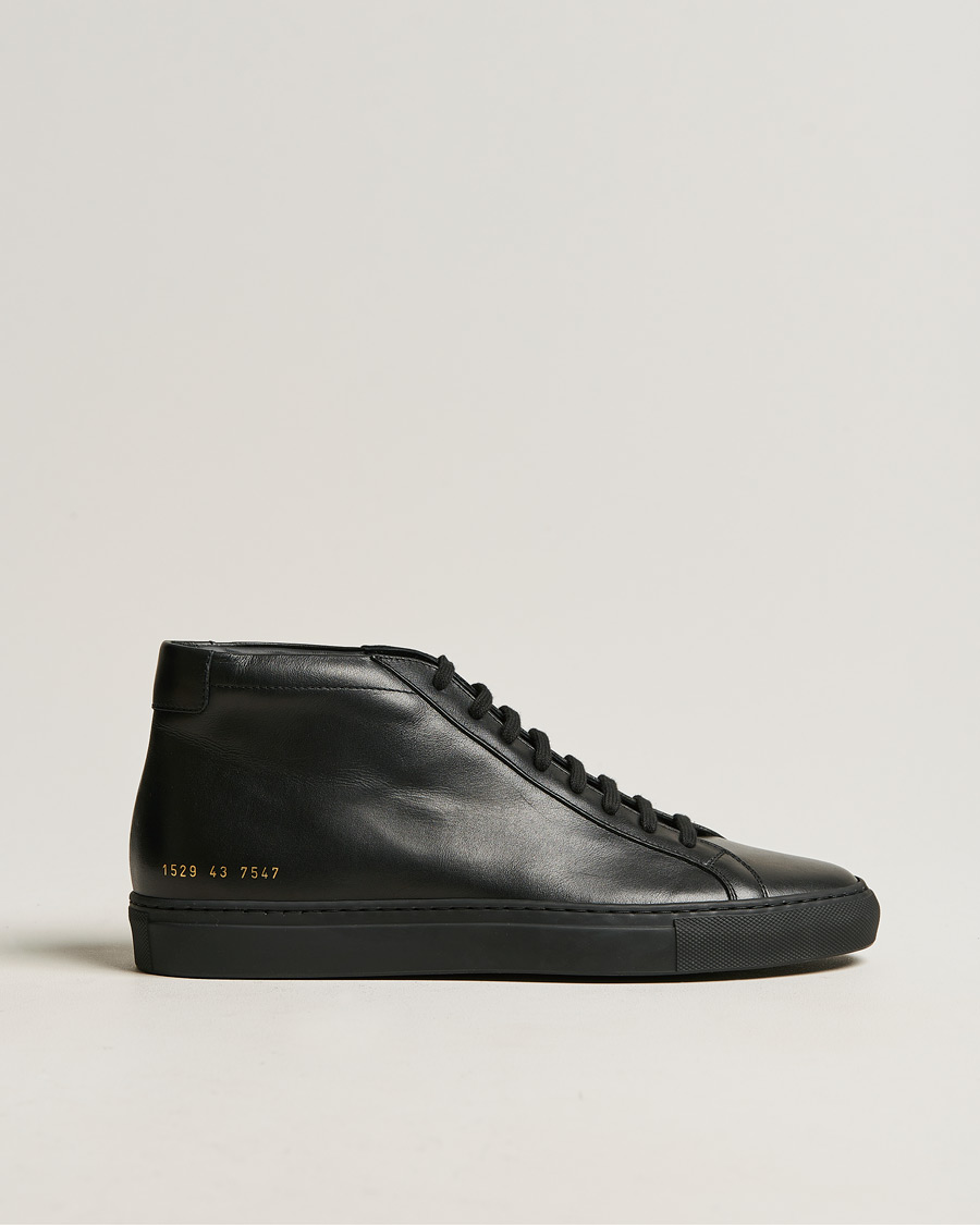 Men | Common Projects Original Achilles Leather High Sneaker Black | Common Projects | Original Achilles Leather High Sneaker Black