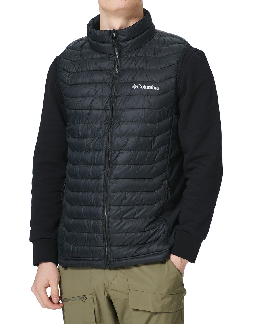 Men | Coats & Jackets | Columbia | Powder Pass Lightweight Padded Vest Black