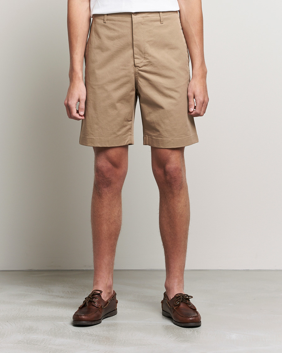 Men | Shorts | Filippa K | Flynn Cotton Shorts Dark Khaki